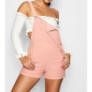 Front Pocket Dungaree Shorts